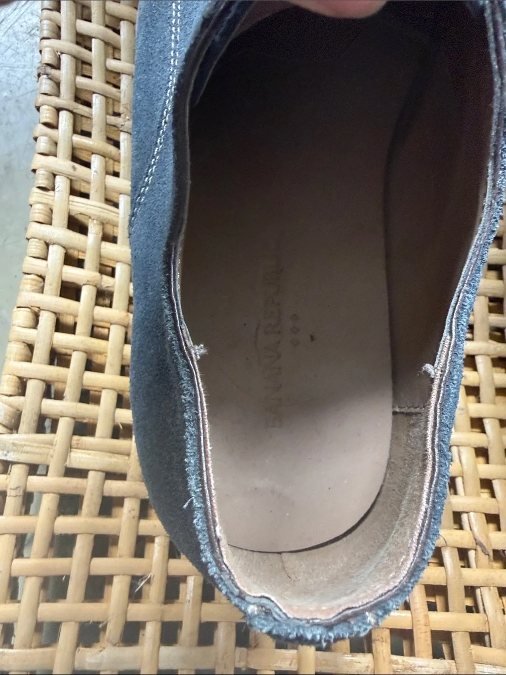 Banana Republic Men's Suede Lace-Up Shoes in Dark Blue